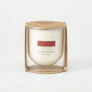 Portacandele a Doppia Parete in Vetro Borosilicato, Vaso Cilindrico di Lusso dal Design Personalizzato per la Creazione di Candele - Product Image 5