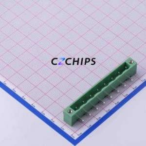 KF2EDGRM-7.62-8P Plug-in Terminal Block Bent Lead Through Hole,P=7.62mm Board-to-Board / Socket Closed Screw Fixing 1x8P 7.62mm - Product Image 1