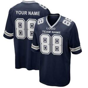 Maillot de sport ample bleu acier profond et rouge combat - Tenue respirante pour fans, style rétro H-Town Division Legacy, avec coutures soignées - Product Image 6