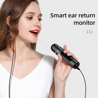 Microphone sans fil miniature portable, micro d'enregistrement stéréo cardioïde pour karaoké KTV et téléphone portable, petite taille