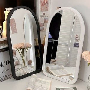 <span class=keywords><strong>Espejos</strong></span> de <span class=keywords><strong>pared</strong></span> de baño con forma de vieira modernos de diseño de modelado creativo de 58x31cm, espejo de <span class=keywords><strong>pared</strong></span> decorativo novedoso para sala de estar - Product Image 1
