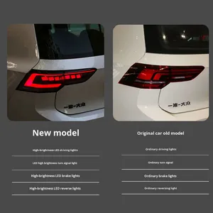Pour Golf 8 Mk8.5 Modèle 21-25, Ensemble de feux arrière LED haut de gamme à lentille transparente dynamique, Nouveau - Product Image 5