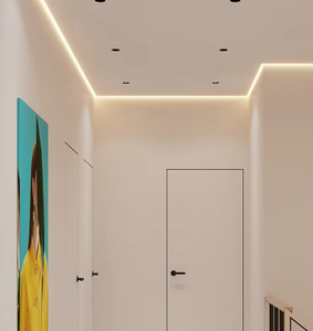 Perfil de Aluminio <span class=keywords><strong>LED</strong></span> Moderno SDW-XF25, Resistente al Fuego, para Techo, sin Marco, Tipo <span class=keywords><strong>Z</strong></span>, Luz de Recessión para Uso en Hoteles - Product Image 3