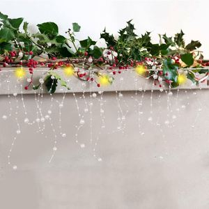 Ramas de Pino Navideñas con Perlas, Ramas de Navidad para Coronas, Guirnaldas, Manualidades y Decoración del Hogar - Product Image 2