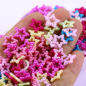 Hengxin10-12MMアクリルスターボウミックスカラフルトライアングルスクエアビーズスライムクラフトデコレーション子供DIYおもちゃ - Product Image 4