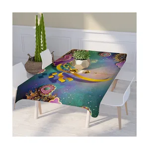 High Quality Low MOQ Indoor And Outdoor OEM Printing Easy-Clean RectangleTable Cloth For Events