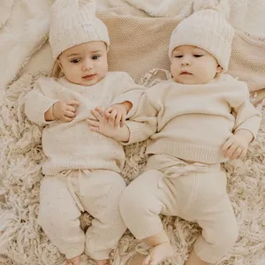 Wholesale Newborn Toddler Cotton Clothes Infant Boys Girls Long Sleeve Jumpsuit