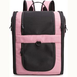 Free Sample Custom Color Logo Foldable Portable Travel Bag Polyester <b>Backpack</b> Dog <b>Cat</b> Zipper Travel Carrier Bag for Dogs <b>Cats</b> - Product Image 4