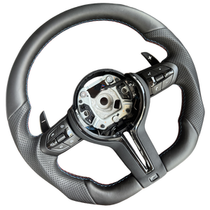 Volant de direction en cuir pour BM/W Série F, Série 3, Série 5, Série <span class=keywords><strong>7</strong></span> - Amélioration élégante de l'intérieur - Product Image 3