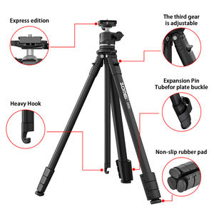 Trépied Zomei 65,35 pouces/166 cm 360 °   Trépied de voyage à tête sphérique avec plaque de dégagement rapide pour appareil photo reflex numérique <span class=keywords><strong>Fujifilm</strong></span> - Product Image 2