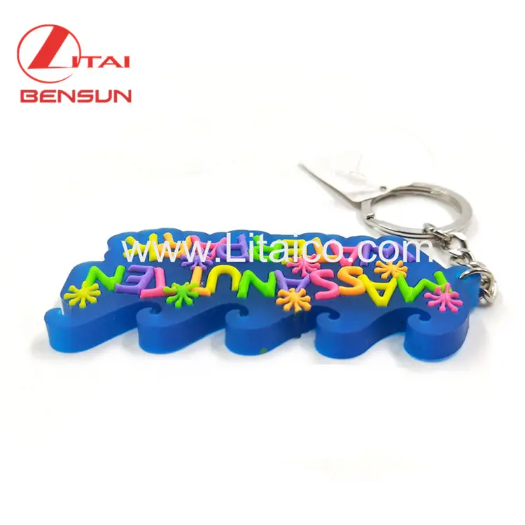 OEM Manufacture Plastic Keychain Cartoon 3D Custom Logo Soft Rubber PVC Keychain for Souvenir gifts