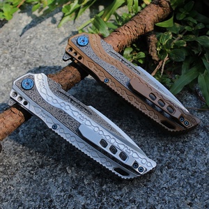 Tốt Nhất Bán 4Cr13 Lưỡi Thép Kẽm Hợp Kim Nhôm Xử Lý Cắm Trại Săn Bắn Dao Có Thể Gập Lại Chiến Thuật Bỏ Túi Dao - Product Image 5