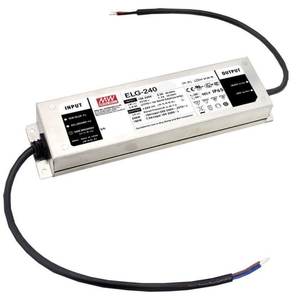 Controlador LED Mean Well ELG-240 de 240W y 24V, Voltaje Constante, Impermeable IP67, Convertidor de Corriente Alterna a Corriente Continua de un Solo Canal - Product Image 1