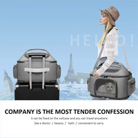 Sac de transport souple pour animaux de compagnie, sac de transport respirant en maille pour chat, sac de voyage pour chien, sac de transport portable pour animaux de compagnie avec bandoulière pour petits animaux