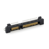 Conector SATA 7P+15P de Montaje Medio, Tipo SMT, Conector Macho SATA de 22 Pines, Altura = 0.9 mm