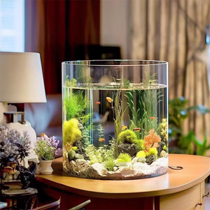 ถังแก้วขนาดเล็กสำหรับใส่ปลาในห้องนั่งเล่นสุดสร้างสรรค์ - Product Image 5