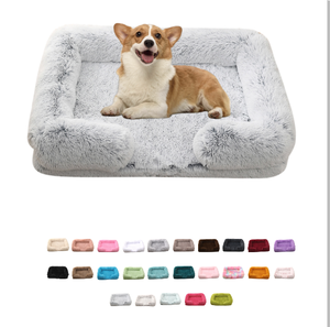 Cama de felpa suave para perros estilo Cuddler multicolor para perros interior cómodo descanso y Siesta suministros para mascotas para perros - Product Image 5