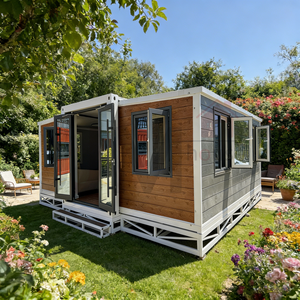 <span class=keywords><strong>Casa</strong></span> Container Prefabbricata Pieghevole Impermeabile Pronta per la Spedizione, Edificio Mobile Prefabbricato <span class=keywords><strong>in</strong></span> Acciaio Leggero per Uffici - Product Image 2