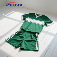 Ensemble de maillots de rugby anglais respirant Maillot de la Ligue Europa avec manches courtes Vêtements de football avec technique de sublimation
