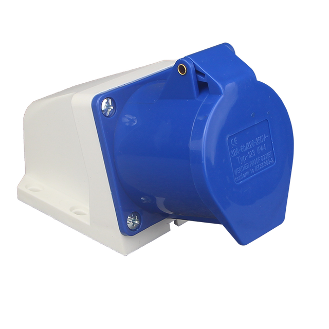 WNZJ WNS1 123 32A 3P IP44 CE for Grey Non-Grounded Indoor/Outdoor Dustproof Waterproof Industrial Electrical Plug 3 Phase