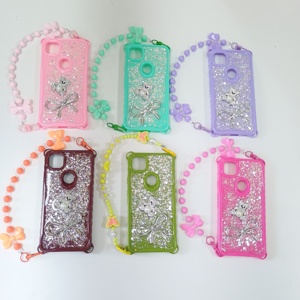 Étui de téléphone pour femme avec quatre coins anti-chute en résine époxy, poupée et bracelet pour TECNO POP9 SMART 9, couleur unie - Product Image 6