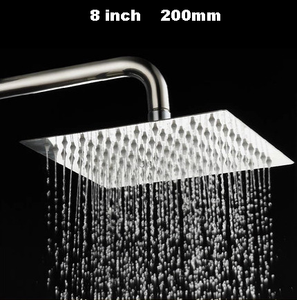 Cabezal de ducha de <span class=keywords><strong>lluvia</strong></span> cromado cuadrado Rectangular súper grande de acero inoxidable de 4, 6, 8, 10, 12 y 16 pulgadas para bañera de baño - Product Image 3