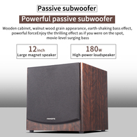 Système Home Cinéma 7.1 Tour Son Surround Ensemble Sonore Karaoké KTV en Bois Amplificateur Numérique HD Compatible 3D/8K ATMOS/DTS:X