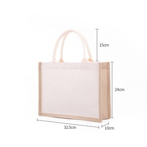 Mixed Color Customized Eco Wholesale Fashionable Reusable <strong>Jute</strong> Shopping <strong>Bag</strong> <strong>Jute</strong> <strong>Bag</strong> Burlap <strong>Jute</strong> <strong>Tote</strong> <strong>Bags</strong> With Custom Logo - Product Image 4