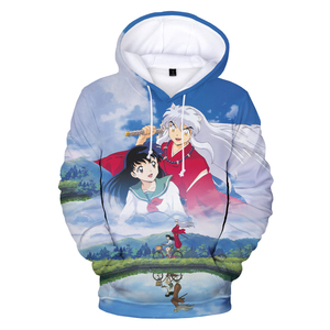 Sweats à capuche <span class=keywords><strong>Inuyasha</strong></span> 3D imprimés pour hommes, nouveauté 2023, anime japonais, style Harajuku, décontracté, tendance, oversize - Product Image 3