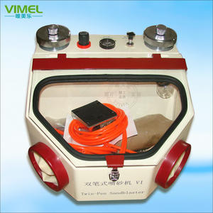 Dual-Pen Dental <b>Sandblasting</b> <b>Machine</b> with LED Technician's Equipment for Porcelain Crowns Includes 1kg Powder and Foot Pedal - Product Image 5