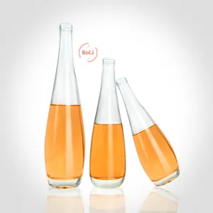 Eco-Friendly Vacuum Glass 250ml Water Bottles Popular Various 2 Liter Large Glass Water Bottles Screw Cover