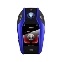 LCD ekran ile modifiye butik akıllı uzaktan araba anahtarı bmw için tek anahtar başlangıç fonksiyonu ile tüm orijinal arabalar için uygun