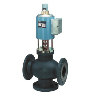 Siemens Solenoid Control Valve 3 Way AC 230 <b>V</b> Water 0-10 <b>Bar</b> -40C to 200C Parabolic Flow - Product Image 3