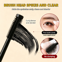 Nouveauté Mascara 4D Courbant et Allongeant, Marque Privée, Longue Tenue, Imperméable, Anti-Bavures, Emballage Personnalisé
