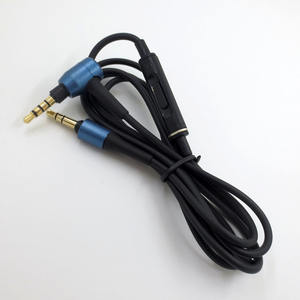 สายเคเบิลพร้อมไมโครโฟนที่ใช้ร่วมกันได้สำหรับหูฟัง Audio-Technica ATH-MSR7 สายเคเบิล 3.5 มม. AUX ทดแทนสเตอริโอ 4.59 ฟุต - Product Image 4