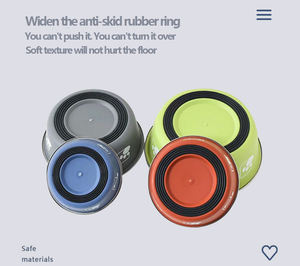 Tigelas Premium de Aço Inoxidável com Parede Dupla para Pets, Com <span class=keywords><strong>Base</strong></span> de Borracha Antiderrapante, Alimentadores para Cães e Gatos - Product Image 5