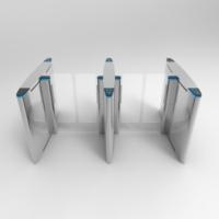 Puerta de Velocidad para Peatones de Acero Inoxidable 304 con Motor sin Escobillas, Control de Acceso por QR, RFID y Reconocimiento Facial, 35 Personas/Min, IP54, Metro