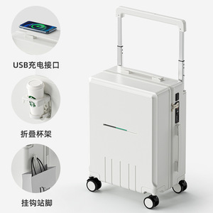 <strong>Multifunctional</strong> Wide-Handle Luggage 20inch Fashionable Lightweight Universal Wheel Travel <strong>Suitcase</strong> with TSA Lock trolley bag - Product Image 6