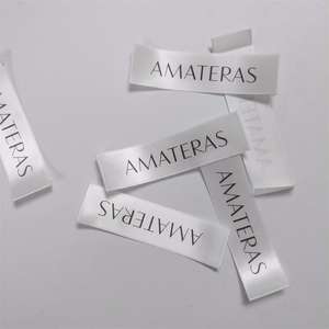 Etiquetas tejidas personalizadas para ropa, Etiquetas tejidas a la moda, talla personalizada, China - Product Image 3