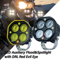 Projecteur de travail auxiliaire LED stroboscopique 12V IP67 80W 24000Lm Zdsf4 avec couvercle blanc/ambre pour 4x4, UTV, ATV 24V