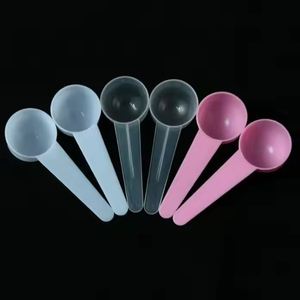 Cuillères doseuses en plastique PP transparentes blanches et roses 5G 10ml, écologiques, lavables au lave-vaisselle, pour café, protéines, lait en poudre, liquides - Product Image 4