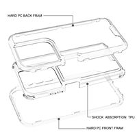 Coque transparente colorée 3 en 1 pour TECNO 10C Heavy Duty Triple Case pour TECNO 20 Pro Plus