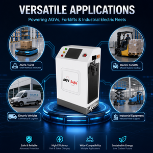 Station de charge rapide intelligente industrielle LiFePO4 compatible avec les batteries 24V/48V pour chariots élévateurs AGV/AMR et logistique d'entrepôt - Product Image 6