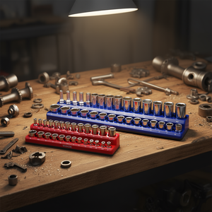 Set di Organizzatori per Prese Vevor, 4 Pezzi, Vassoi Blu e Rossi, Attacco Esagonale Metrico SAE 1/4 Pollici, Cromato, Grado Industriale - Product Image 2