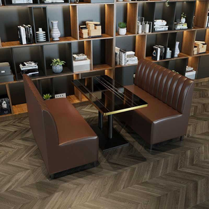 Ensemble table et chaises de style industriel pour café, restaurant occidental, design en bois pour pâtisserie, restaurant - Product Image 2