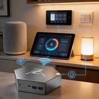 Mini PC Host para Control Central del Hogar, Conexión Multiusuario, Wi-Fi 6, BT5.2, para Conexión de Dispositivos AV en Toda la Casa y Sincronización de Audio y Video