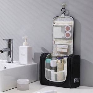 Trousse de Toilette Suspendue Grande Capacité Imperméable pour la Maison et les Voyages, Sac Cosmétique Durable avec Poignée et Crochet - Product Image 2