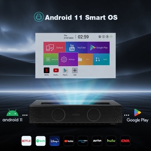 Hotack D068 6500 Lumens Thông Minh Android Wifi Điện Thoại Không Dây Proyector Xách Tay Thông Minh Siêu Ngắn Ném Laser Chiếu 4K - Product Image 4