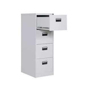 Vente flash : Armoire de classement en acier à 4 tiroirs, design moderne, pour l'école, le gouvernement et la famille, mobilier de bureau universel en métal - Product Image 2
