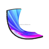 Écran LED flexible de grande taille personnalisé P2-P4 SMD, forme spéciale, module de mur vidéo LED souple pour utilisation en extérieur, médias et scène